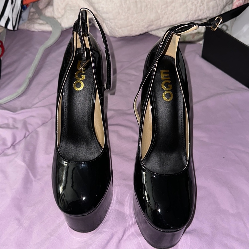 Black high platforms